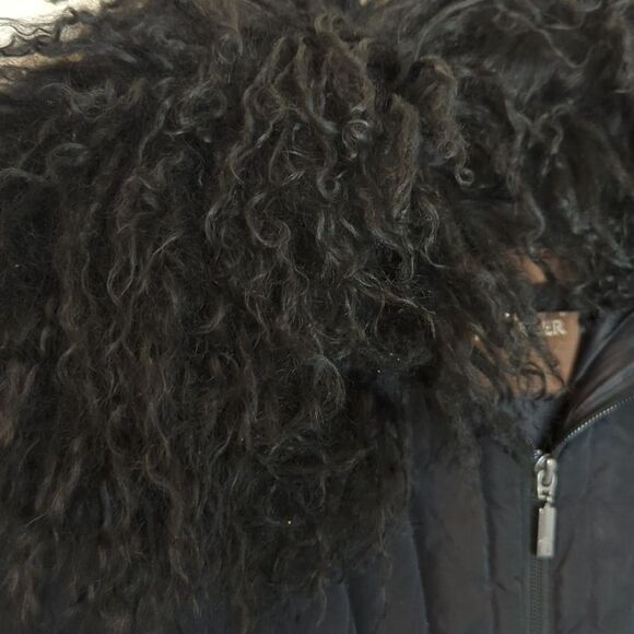 Moncler Vintage Black Down Fur Long Winter Coat S‎ - Picture 9 of 13